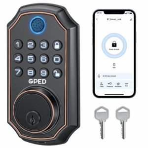 GPED Fingerprint Door Lock, Keyless Entry Door Lock with APP Control