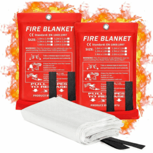 2x Large Fire Blanket Fireproof For Home Kitchen Office