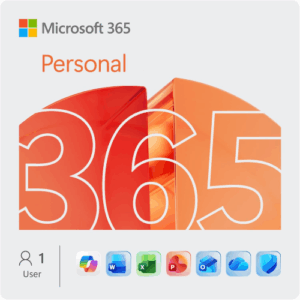 Microsoft 365 Personal | 12-Month Subscription, 1 person | Word, Excel, PowerPoint | 1TB OneDrive cloud storage