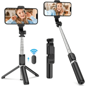 delpattern Selfie Stick, 40" Extendable Selfie Stick Tripod